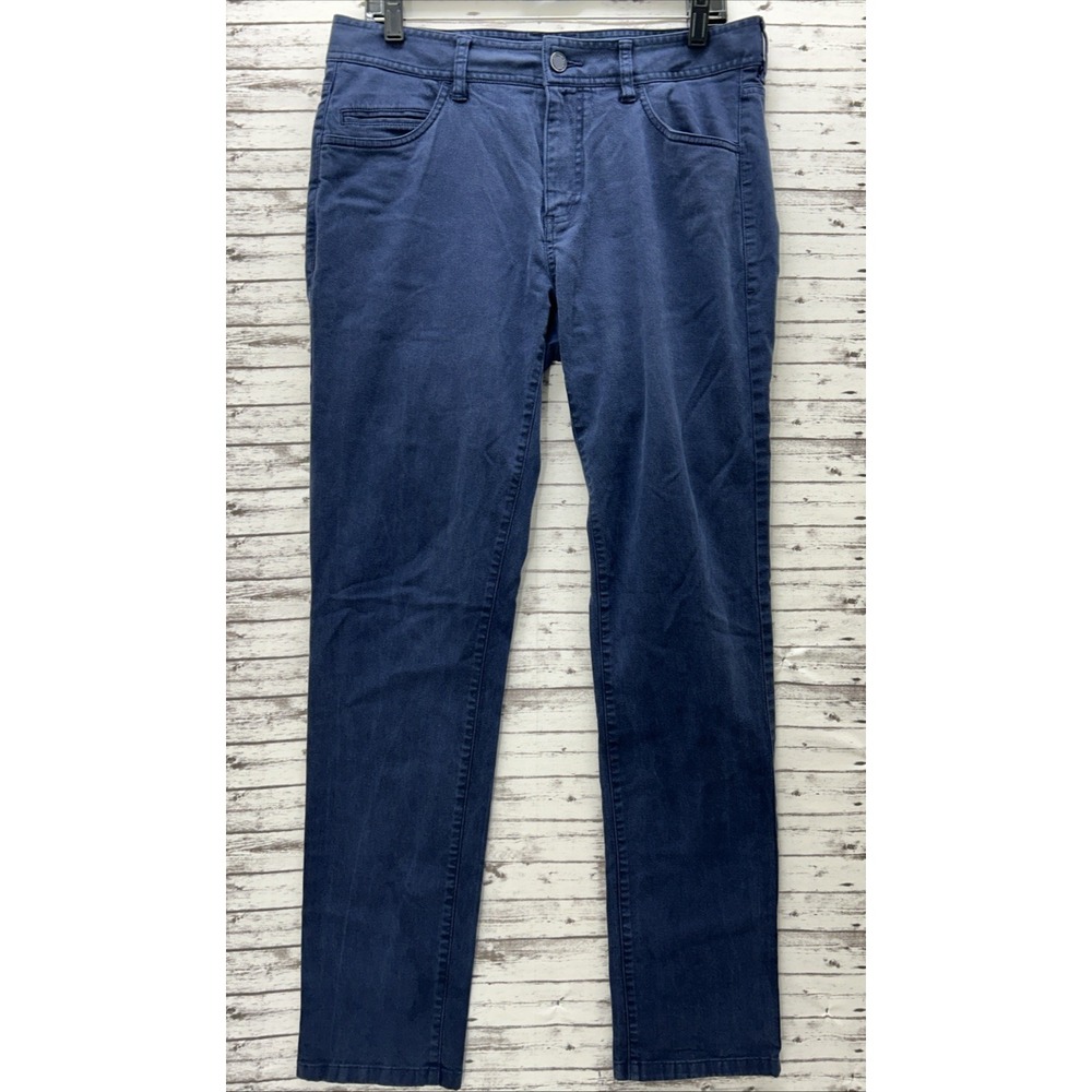 Rhone Pants Men's 33x31 Washed Blue Stretch Everyday Twill 5 Pocket Chino 101253